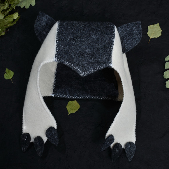 Шапка банная "Кошка", евро